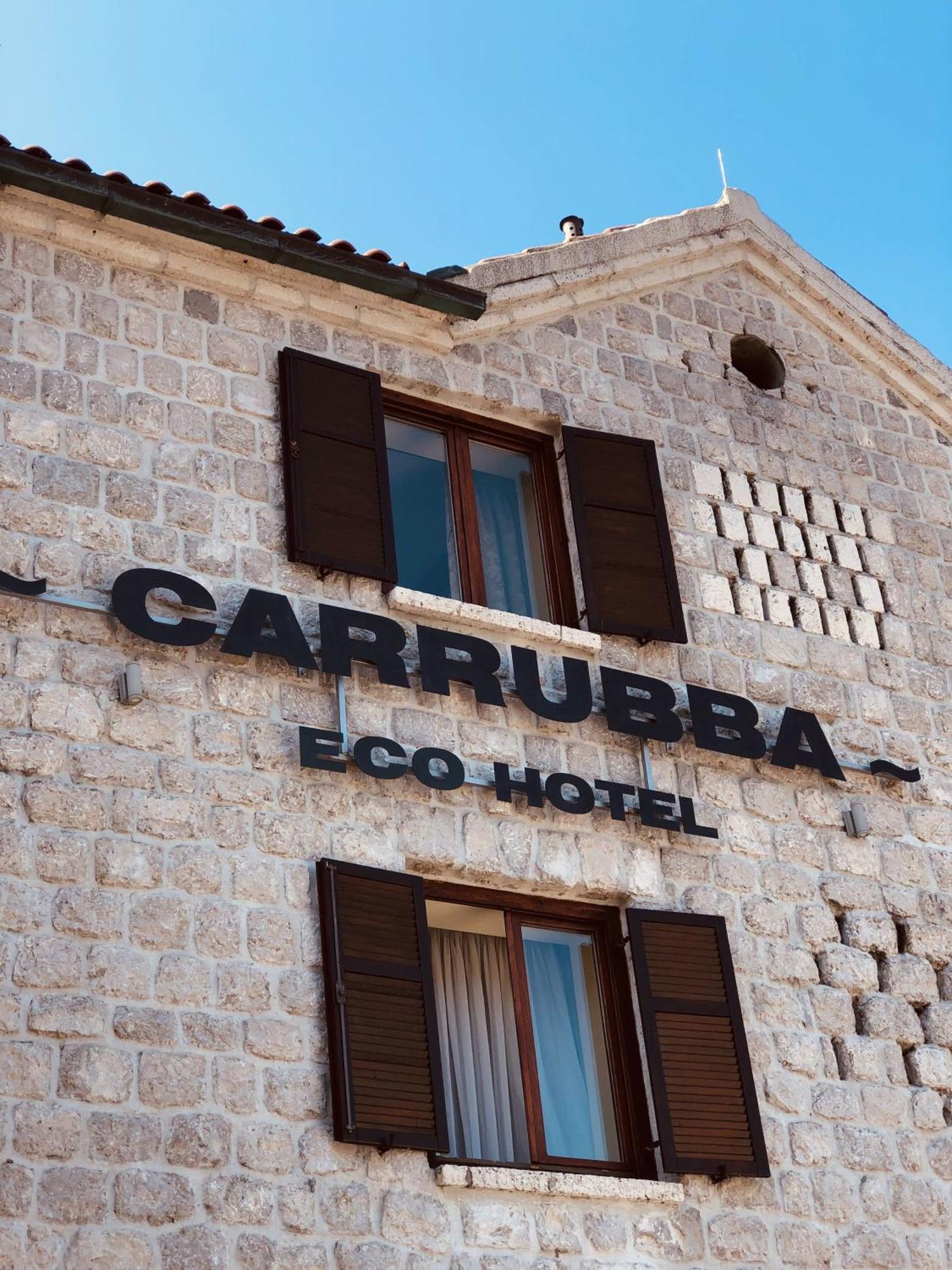 Hotel Carrubba Donja Lastva Bagian luar foto